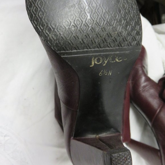 JOYCE OF CALIFORNIA VINTAGE ANKLE HEELED BOOTS - Picture 5 of 9